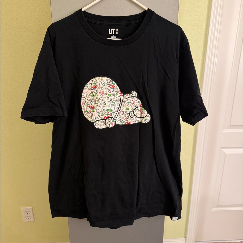 Uniqlo UT Doraemon T-Shirt Mens Black Size XL